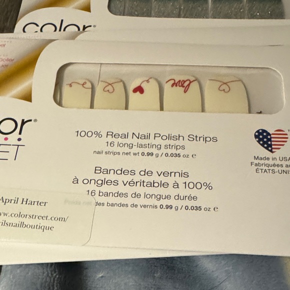 Retired Color Street Glitter and Heart Nail Strips Collection - Picture 2 of 9